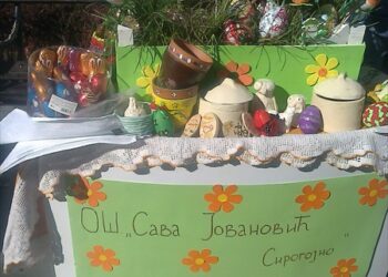 ИЗЛОЖБА УСКРШЊИХ ЈАЈА ИСПРЕД ХРАМА СВЕТОГ САВЕ